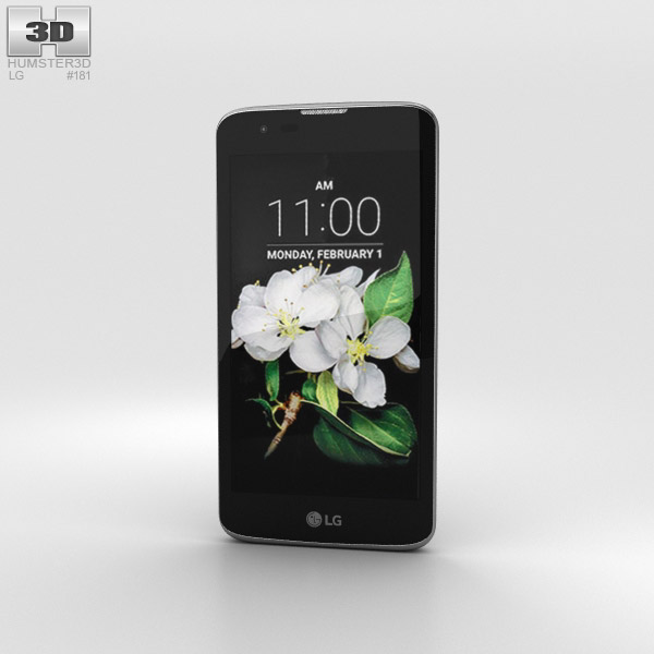 LG K7 黑色的 3D模型