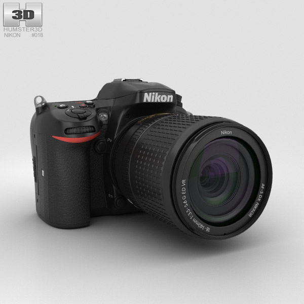 Nikon D7200 3D model