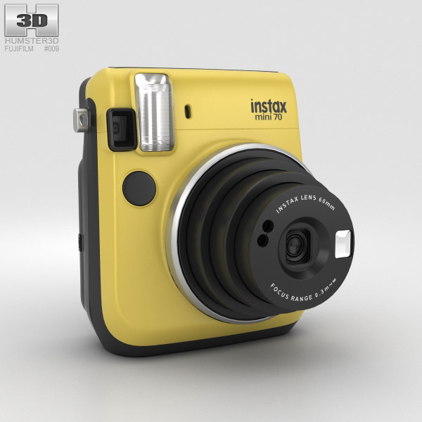 Fujifilm Instax Mini 70 Yellow 3D model