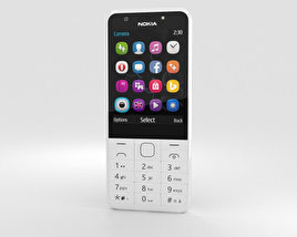 Nokia 230 Dual SIM White 3D model