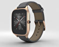 Asus Zenwatch 2 1.63-inch Rose Gold Case Taupe Leather Band Modelo 3D