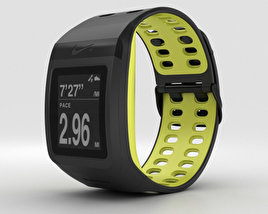 Nike+ SportWatch GPS Black/Volt 3D model