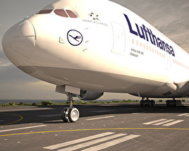 Airbus A380 Modello 3D