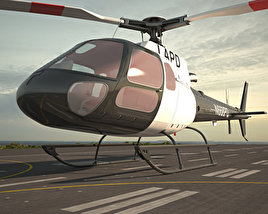 Eurocopter AS350 3D model