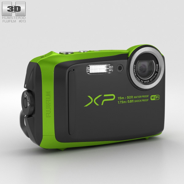 Fujifilm FinePix XP90 Lime 3D 모델 