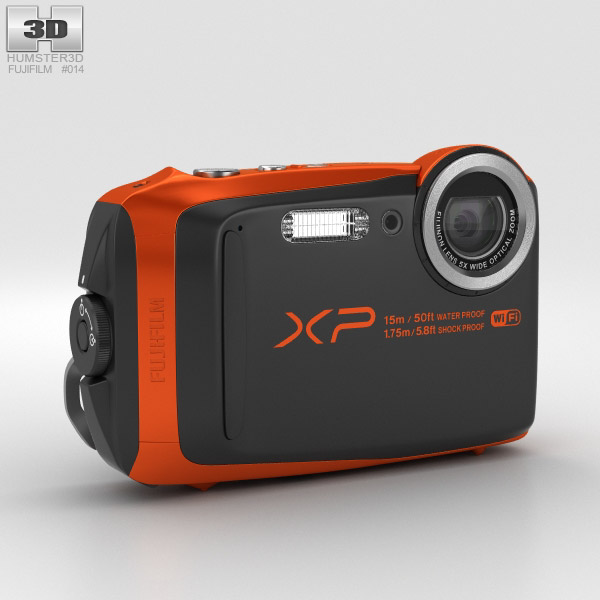Fujifilm FinePix XP90 Orange Modello 3D