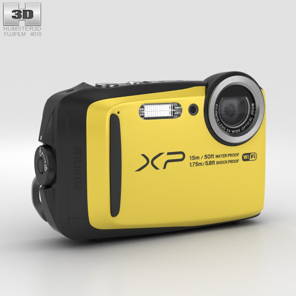 Fujifilm FinePix XP90 Giallo Modello 3D
