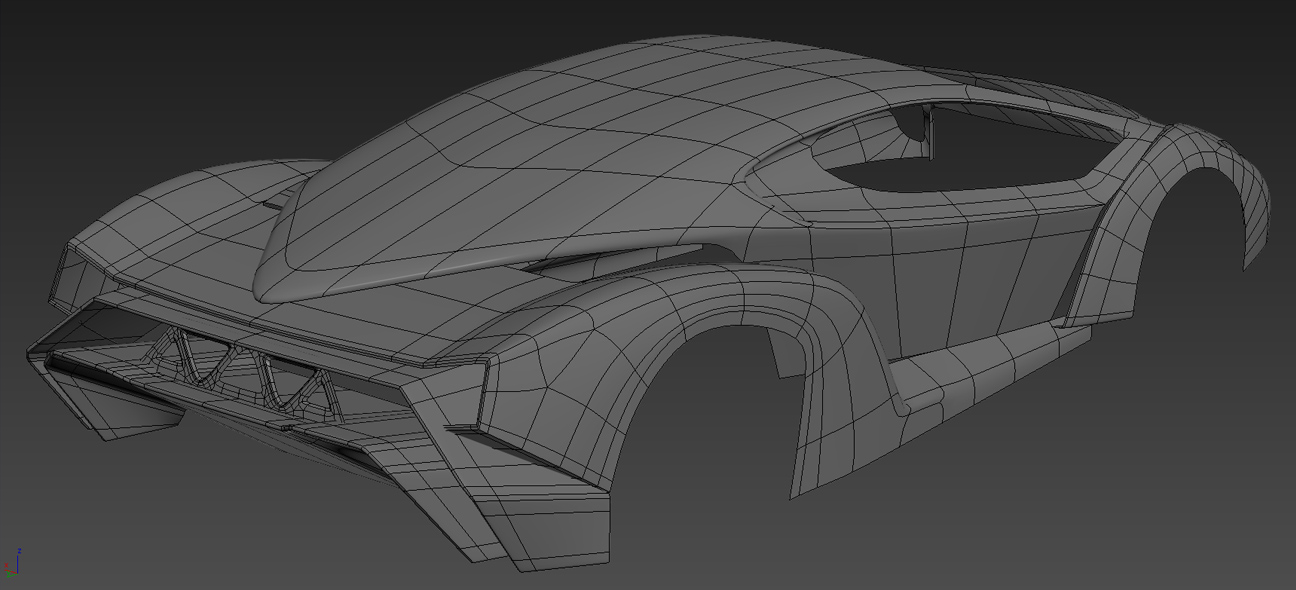 Lamborghini modelling process