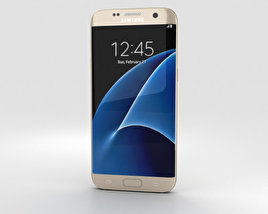 Samsung Galaxy S7 Edge Gold 3D-Modell