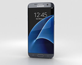 Samsung Galaxy S7 Edge Noir Modèle 3D