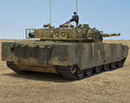 VT-4 (MBT-3000) Tank Modelo 3D vista trasera
