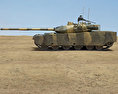 VT-4 (MBT-3000) Tank Modello 3D vista laterale