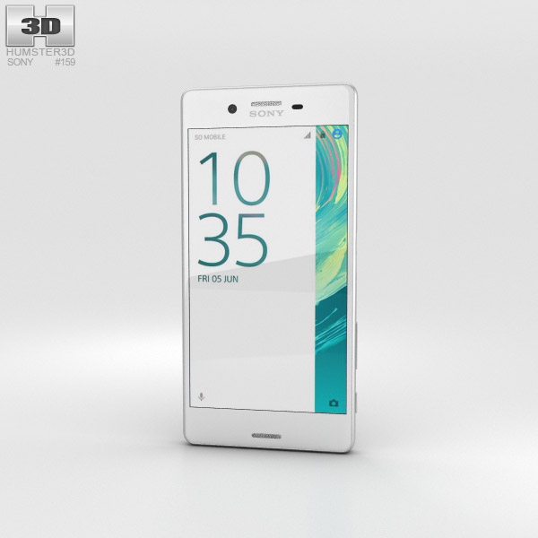 Sony Xperia X Blanc Modèle 3D