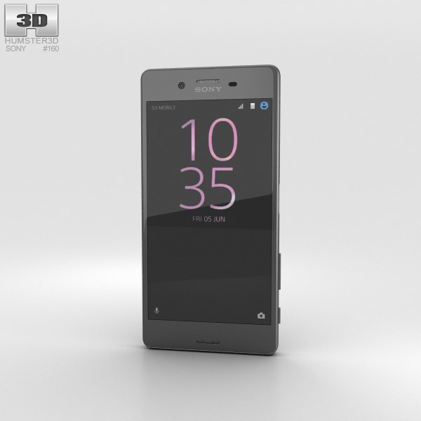 Sony Xperia X Performance Graphite Black Modèle 3D