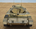 Crusader Tank Mk III 3d model front view