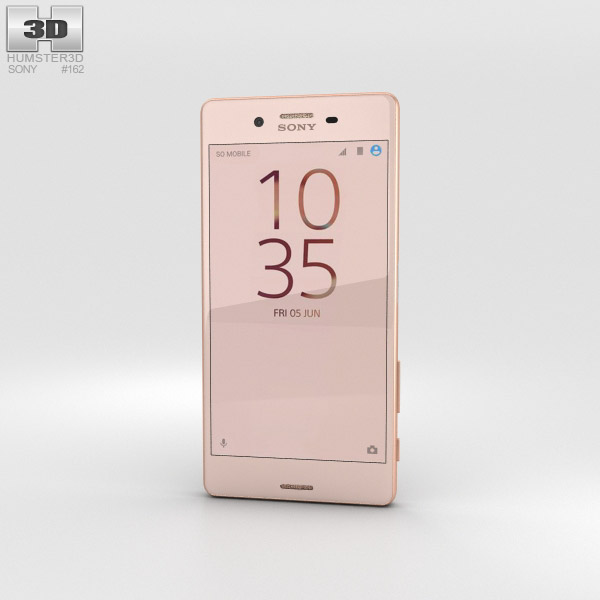 Sony Xperia X Performance Rose Gold Modelo 3D