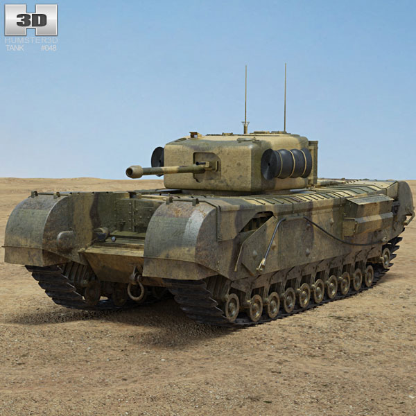 Churchill Tank Mk IV 3D model