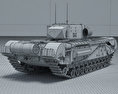 Churchill Panzer 3D-Modell