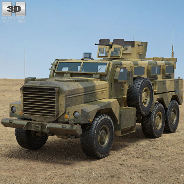 Cougar HE Infantry Mobility Vehicle Modello 3D