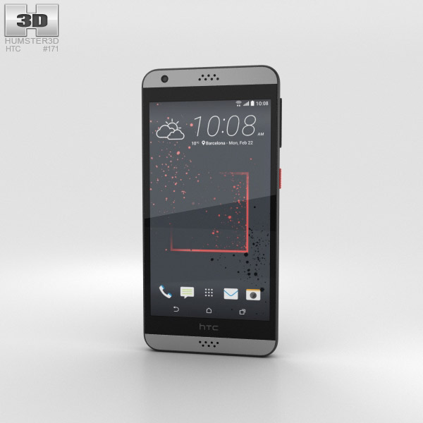HTC Desire 530 Gray 3D-Modell
