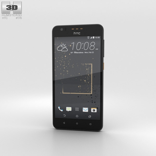 HTC Desire 825 Gray Splash 3D модель