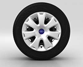 Ford Grand C Max Wheel 16 inch 001 3D model