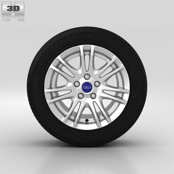 Ford Grand C Max Wheel 16 inch 003 3D model
