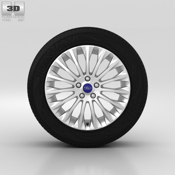 Ford Grand C Max Wheel 17 inch 002 3D model