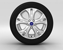 Ford S Max Wheel 17 inch 002 3D model