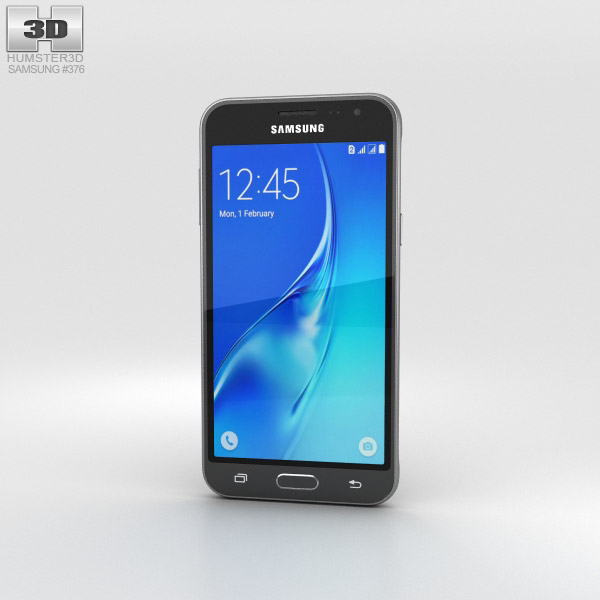 Samsung Galaxy J3 (2016) Noir Modèle 3D