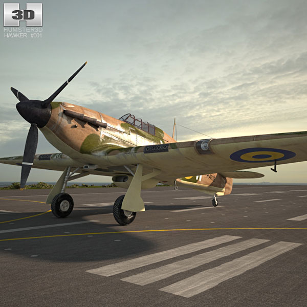 Hawker Hurricane 3D model