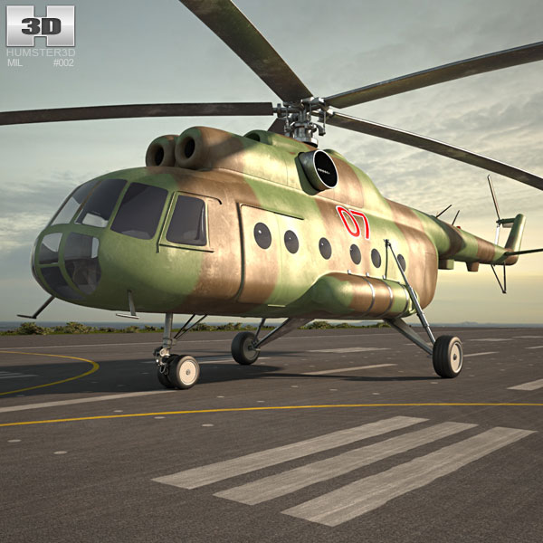 밀 Mi-8 3D 모델 