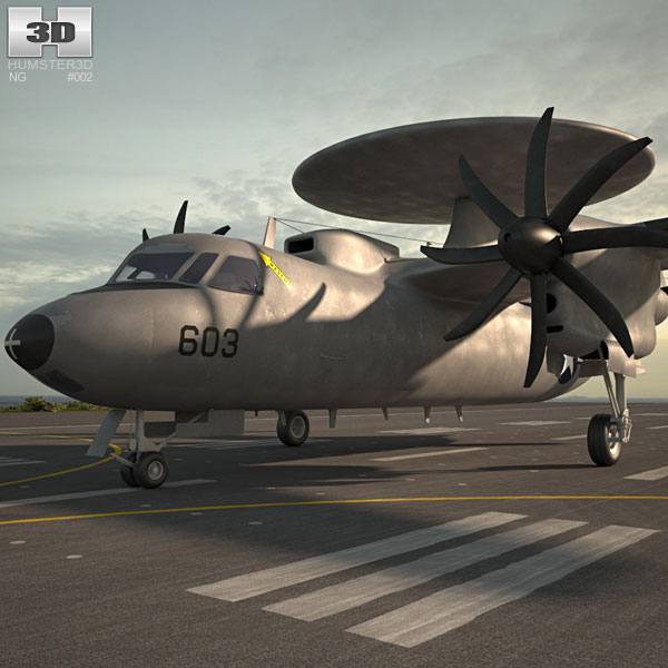 Northrop Grumman E-2 Hawkeye 3D model