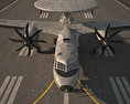 E-2空中預警機 3D模型
