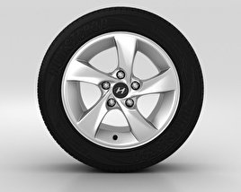 Hyundai Elantra Wheel 15 inch 002 3D model