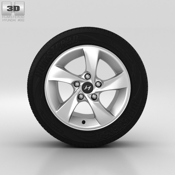Hyundai Elantra Wheel 15 inch 002 3D model