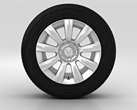 Hyundai Equus Wheel 17 inch 001 3D model