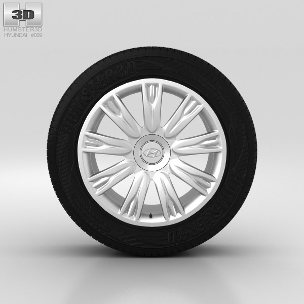 Hyundai Genesis Wheel 18 inch 001 3D model