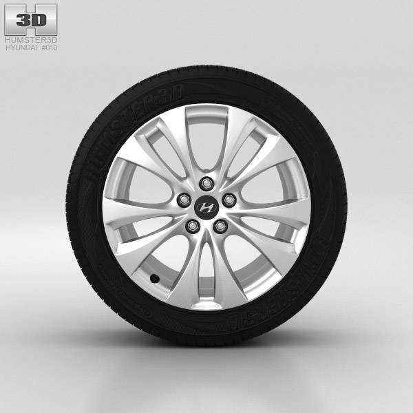 Hyundai Grandeur Wheel 18 inch 001 3D model