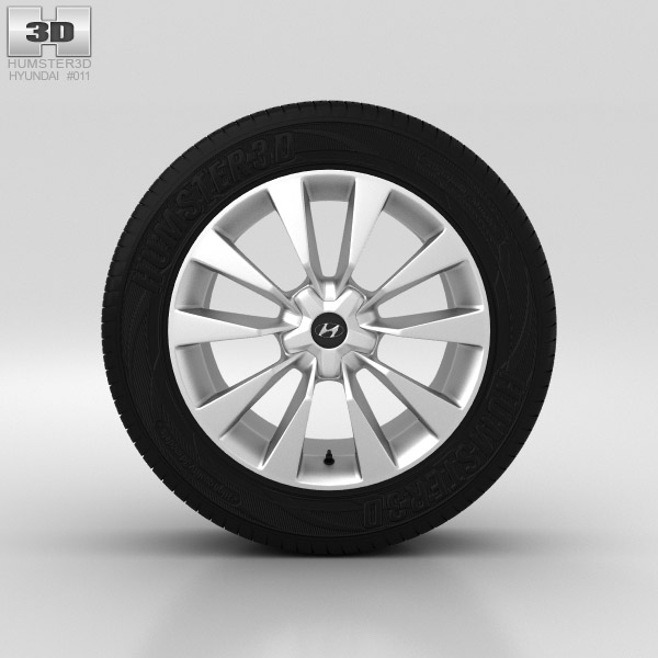 Hyundai Grandeur Wheel 19 inch 001 3D model