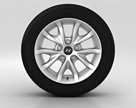 Hyundai i30 Wheel 16 inch 001 3D model