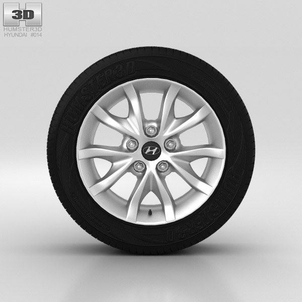 Hyundai i30 Wheel 16 inch 001 3D model
