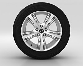 Hyundai i30 Wheel 17 inch 001 3D model