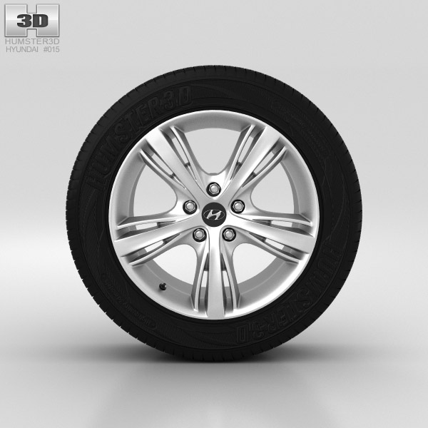 Hyundai i30 Wheel 17 inch 001 3D model