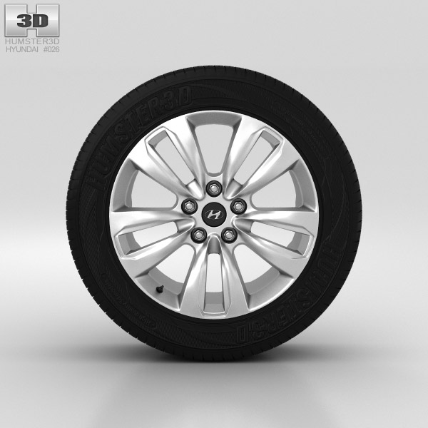 Hyundai Santa Fe Wheel 18 inch 001 3D model