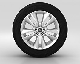 Hyundai Santa Fe Wheel 19 inch 002 3D model