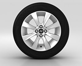 Hyundai Solaris Wheel 16 inch 001 3D model