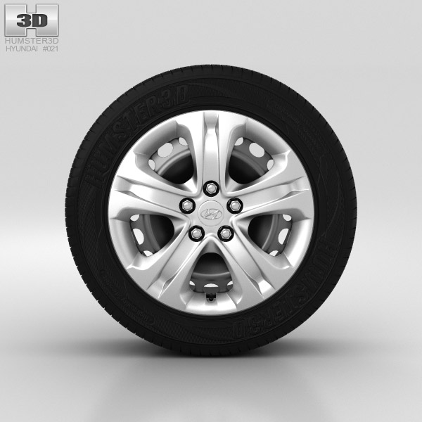 Hyundai ix35 Wheel 17 inch 002 3d model