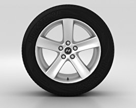 Hyundai ix55 Wheel 18 inch 001 3D model