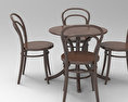 Стол and chairs 3 Free 3D model